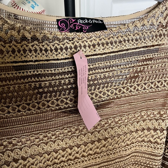 NWT Vintage 70s Sheer Mini Dress - Picture 4 of 5